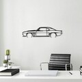Decoratiune de perete, Chevrolet Camaro Silhouette, Metal, 70 x 18 cm, Negru