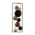 Decoratiune de perete, Textured, Metal, 90 x 32 x 4 cm, Multicolor