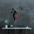 Decoratiune de perete, Banksy, Metal, Dimensiune: 62 x 61 cm, Multicolor