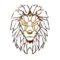 Decoratiune de perete, Lion, Metal, 40 x 50 cm, Multicolor