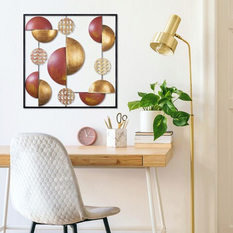 Decoratiune de perete, My World, Dimensiune: 55 x 55 cm, Multicolor