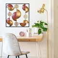 Decoratiune de perete, My World, Dimensiune: 55 x 55 cm, Multicolor
