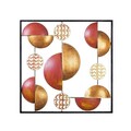 Decoratiune de perete, My World, Dimensiune: 55 x 55 cm, Multicolor