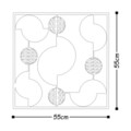 Decoratiune de perete, My World, Dimensiune: 55 x 55 cm, Multicolor