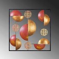 Decoratiune de perete, My World, Dimensiune: 55 x 55 cm, Multicolor