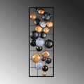 Decoratiune de perete, Camber, Metal, 90 x 32 x 4 cm, Multicolor