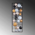 Decoratiune de perete, Camber, Metal, 90 x 32 x 4 cm, Multicolor