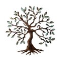 Decoratiune de perete, Tree, Metal, 60 x 60 cm, Multicolor