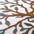 Decoratiune de perete, Tree, Metal, 60 x 60 cm, Multicolor