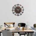 Ceas de perete, Metal Wall Clock 15, Metal, ø48 cm, Multicolor
