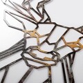 Decoratiune de perete, Deer, Metal, Latime: 60 cm / Inaltime: 65 cm, Multicolor