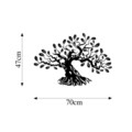 Decoratiune de perete, Monumental Tree 11, Dimensiune: 70 x 47 cm, Negru