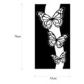 Decoratiune de perete, Butterfly 5, Metal, Dimensiune: 78 x 0,15 x 43 cm, Negru