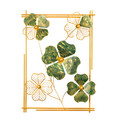 Decoratiune de perete, Zouping, Metal, Dimensiune: 50 x 70 x 5 cm, Verde / Aur