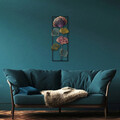 Decoratiune de perete, Fig, Metal, Dimensiune: 32 x 90 cm, Multicolor