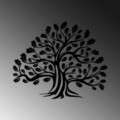 Decoratiune de perete, Monumental Tree 1, Metal, Dimensiune: 70 x 57 cm, Negru