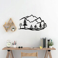Decoratiune de perete, Mountain Bike, 100 x 60 cm, Negru