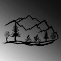 Decoratiune de perete, Mountain Bike, 100 x 60 cm, Negru