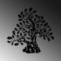 Decoratiune de perete, Monumental Tree 6, Dimensiune: 70 x 68 cm, Negru