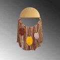 Decoratiune de perete, Ovamac, Macrame, Metal, Multicolor