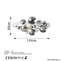Decoratiune de perete, Infinity, Metal, Latime: 116 cm / Inaltime: 60 cm / Adancime: 4 cm, Multicolor