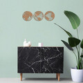 Decoratiune de perete, World Map Metal Decor 3, Metal, Dimensiune: 42 x 41 cm, Cupru