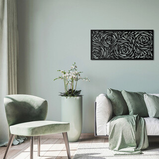 100x48 cm, Negru