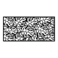 Decoratiune de perete, Decorative Panel 6, Metal, 100 x 48 cm, Negru