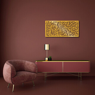 100x48 cm, Auriu