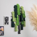 Decoratiune de perete, Treemac, Macrame, Metal, Verde / Verde închis / Mentă / Negru