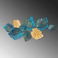 Decoratiune de perete, Palm, Metal, Dimensiune: 130 x 64 cm, Multicolor
