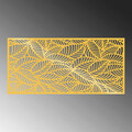 Decoratiune de perete, Decorative Panel 5, Metal, 100 x 48 cm, Auriu