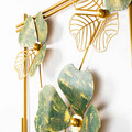 Decoratiune de perete, Huayin, Metal, 50 x 70 x 5 cm, 3 piese, Verde