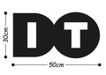 Decoratiune de perete, Do It, Metal, Dimensiune: 50 x 30 cm, Negru