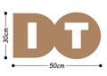 Decoratiune de perete, Do It, Metal, Dimensiune: 50 x 30 cm, Cupru