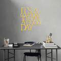 Decoratiune de perete, Its A Good, Metal, Dimensiune: 70 x 61 cm, Auriu