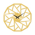 Ceas de perete, Metal Wall Clock 18, Metal, Dimensiune: 48 x 48 cm, Auriu