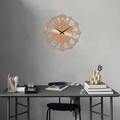 Ceas de perete, Metal Wall Clock 15, Metal, Dimensiune: 48 x 48 cm, Cupru