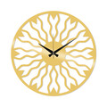 Ceas de perete, Metal Wall Clock 21, Metal, Dimensiune: 48 x 48 cm, Auriu