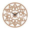 Ceas de perete, Metal Wall Clock 20, Dimensiune: 48 x 48 cm, Cupru