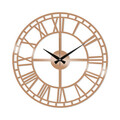Ceas de perete, Metal Wall Clock 2, Metal, Dimensiune: 48 x 48 cm, Cupru
