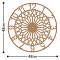 Ceas de perete, Metal Wall Clock 31, Metal, Dimensiune: 48 x 48 cm, Cupru