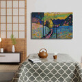 Tablou decorativ, 4570KANDINSKY001, Lemn, Multicolor