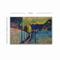 Tablou decorativ, 4570KANDINSKY001, Lemn, Multicolor