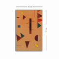 Tablou decorativ, 4570KANDINSKY002, Lemn, Multicolor