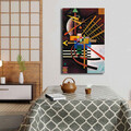 Tablou decorativ, 4570KANDINSKY004, Lemn, Multicolor