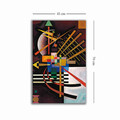 Tablou decorativ, 4570KANDINSKY004, Lemn, Multicolor