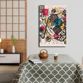 Tablou decorativ, 4570KANDINSKY005, Lemn, Multicolor