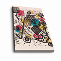 Tablou decorativ, 4570KANDINSKY005, Lemn, Multicolor