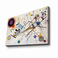 Tablou decorativ, 4570KANDINSKY006, Canvas , Lemn, Multicolor
